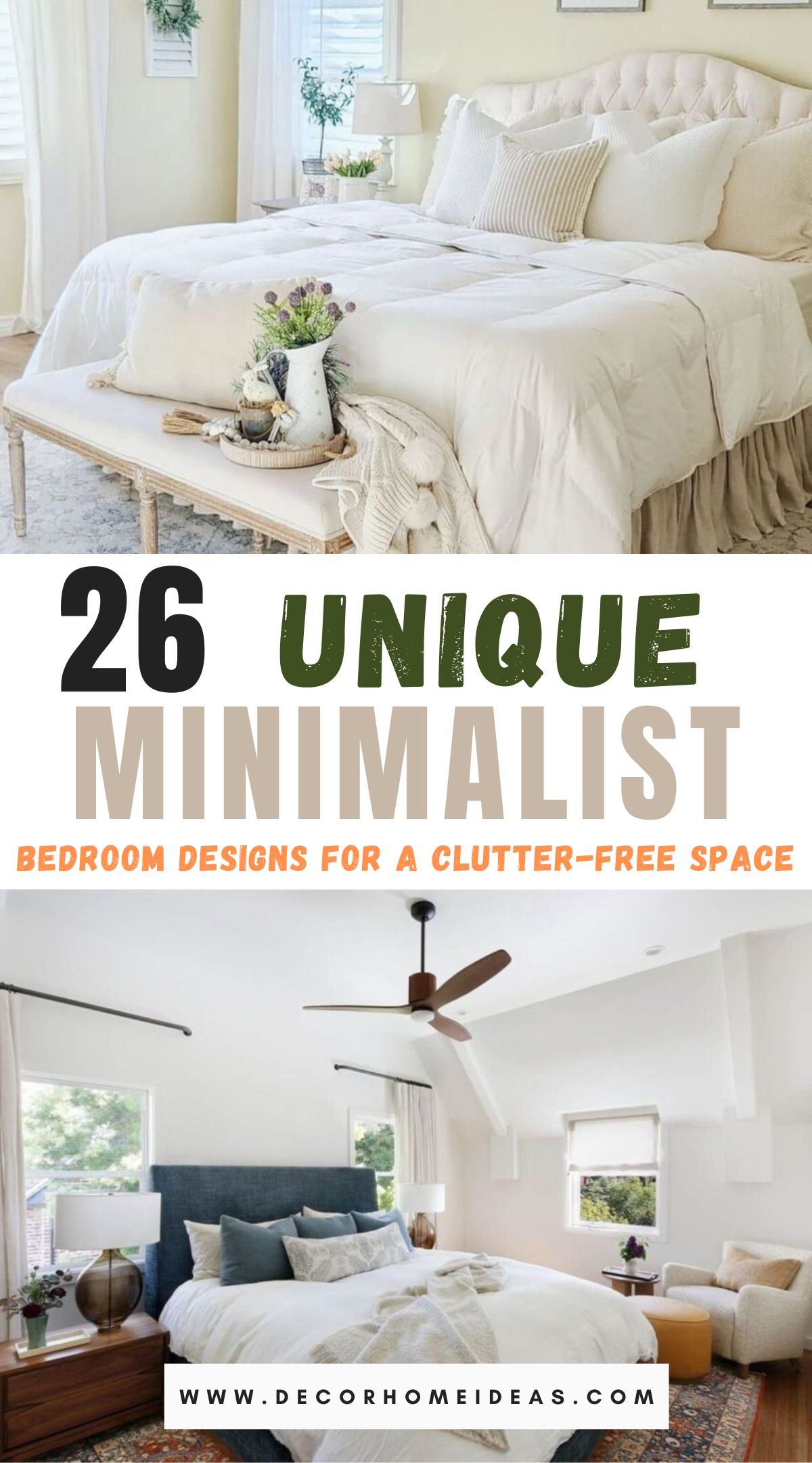 top minimalist bedroom designs