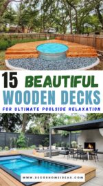 top wooden pool decks