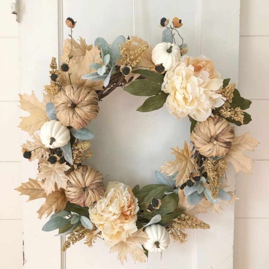 22 gorgeous fall wreaths 11