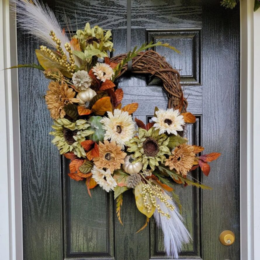 22 gorgeous fall wreaths 16