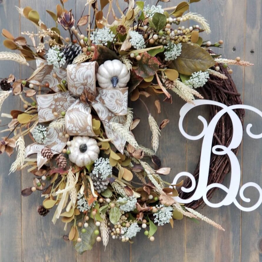 22 gorgeous fall wreaths 18