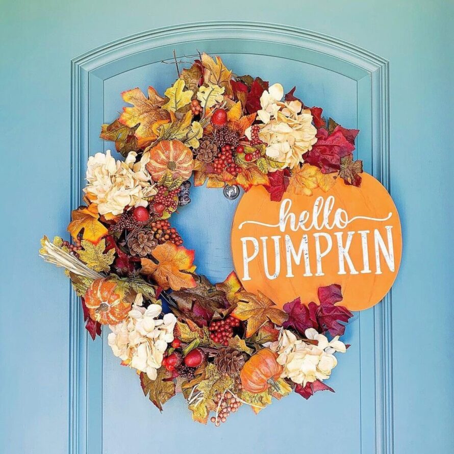 22 gorgeous fall wreaths 21