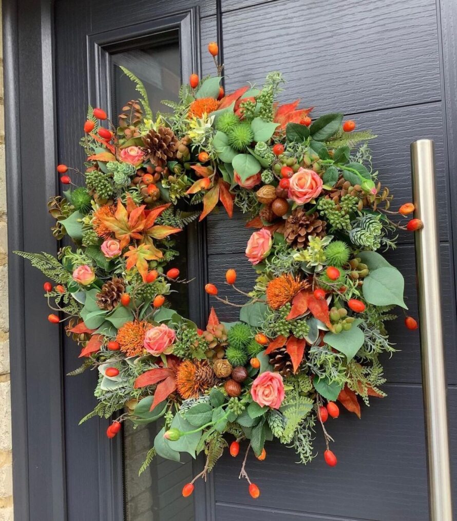 22 gorgeous fall wreaths 5