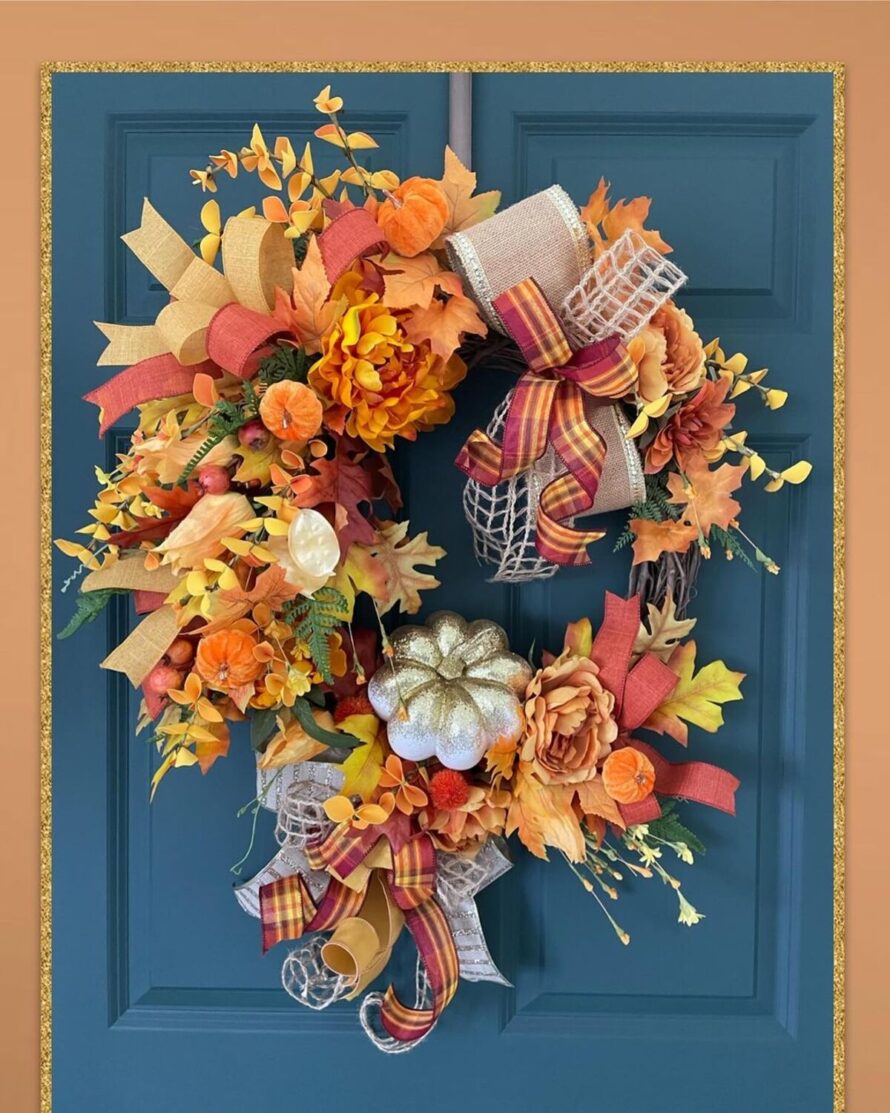 22 gorgeous fall wreaths 6