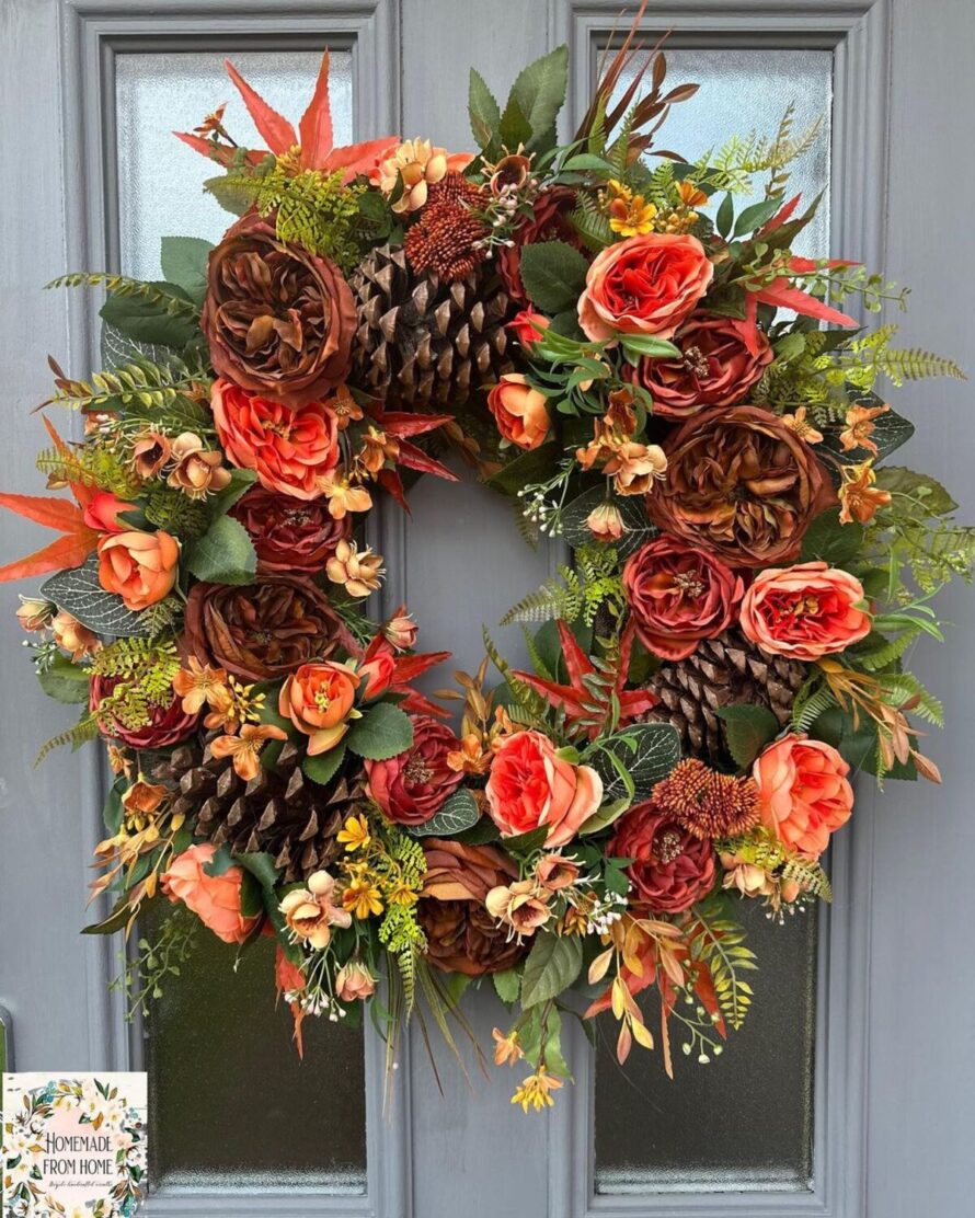 22 gorgeous fall wreaths 7