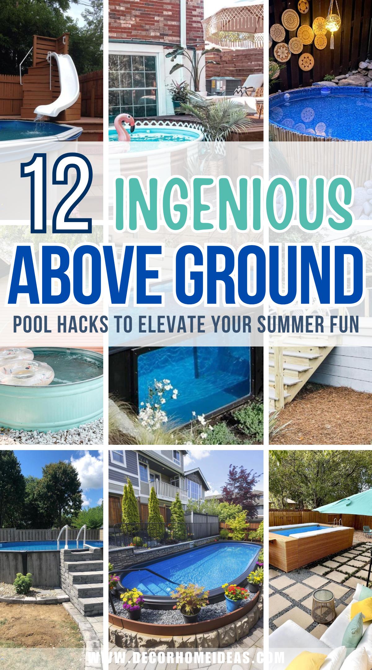 INGENIOUS above ground pool hacks ideas