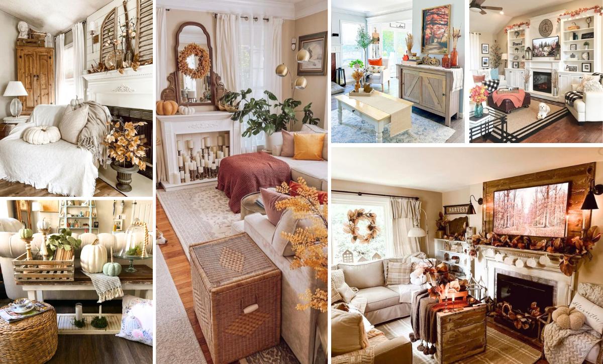 autumn inspired fall living room decor ideas