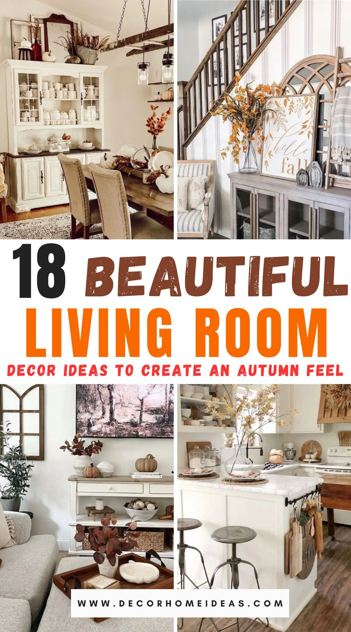 Transform your living room into a warm, inviting retreat with these 18 autumn-inspired decor ideas. From rich colors and textures to cozy accents like throws and candles, these tips blend style and comfort for the perfect fall ambiance. Discover easy ways to elevate your space this season!