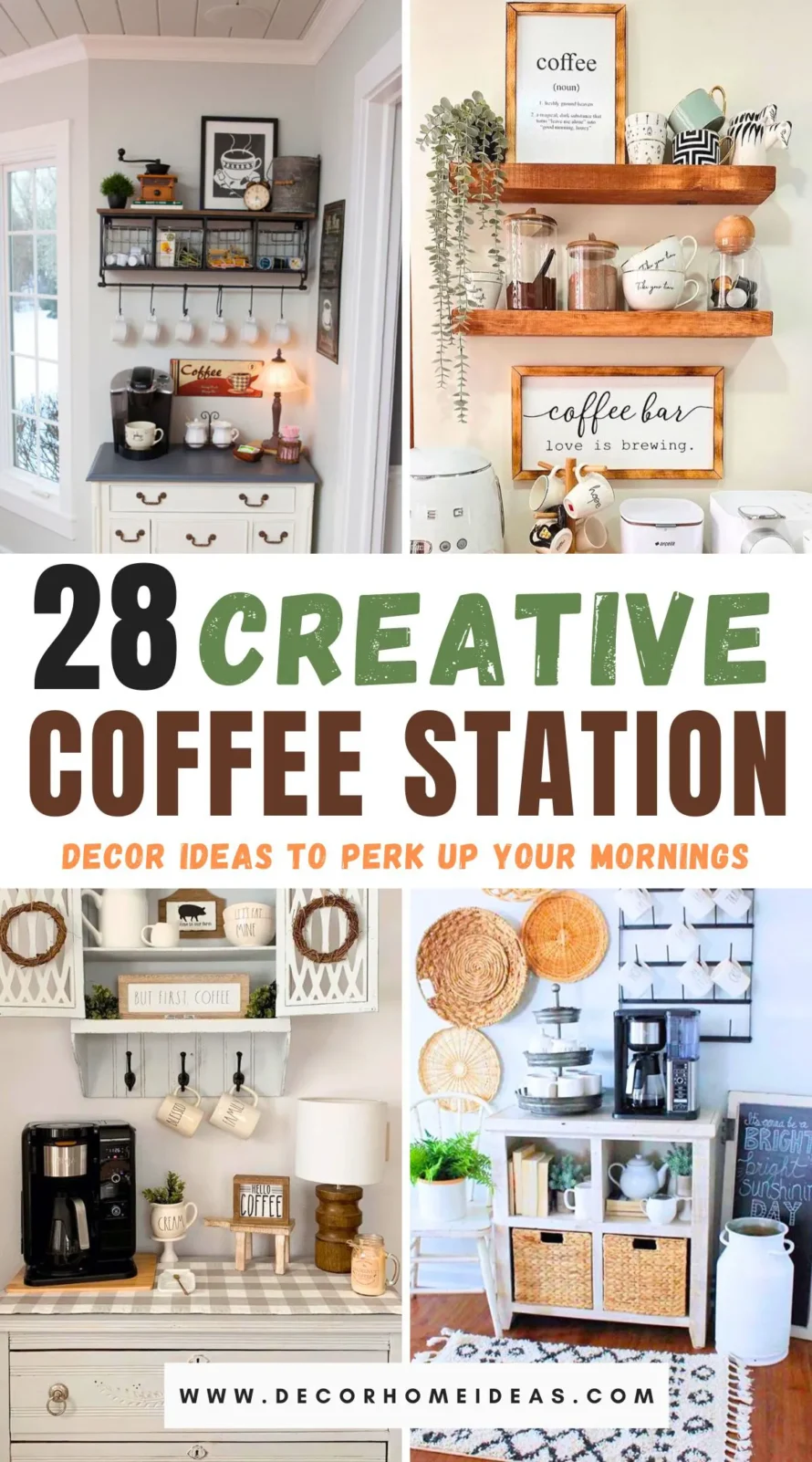Discover 28 creative coffee station decor ideas to transform your morning routine into a stylish experience. From rustic farmhouse setups to sleek modern designs, find inspiration to personalize your coffee corner with unique accessories, storage solutions, and charming decor elements. Brew up your perfect space and make every morning delightful!