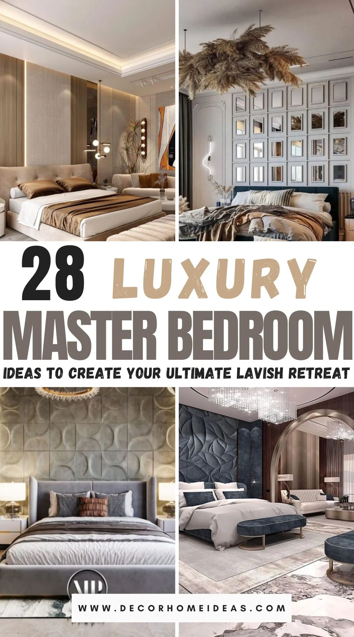Transform your master bedroom into a lavish retreat with these 28 luxury ideas. Discover elegant design tips, opulent decor inspirations, and sophisticated color palettes that will elevate your space to new heights of comfort and style. Explore now to create the ultimate sanctuary of indulgence and relaxation.