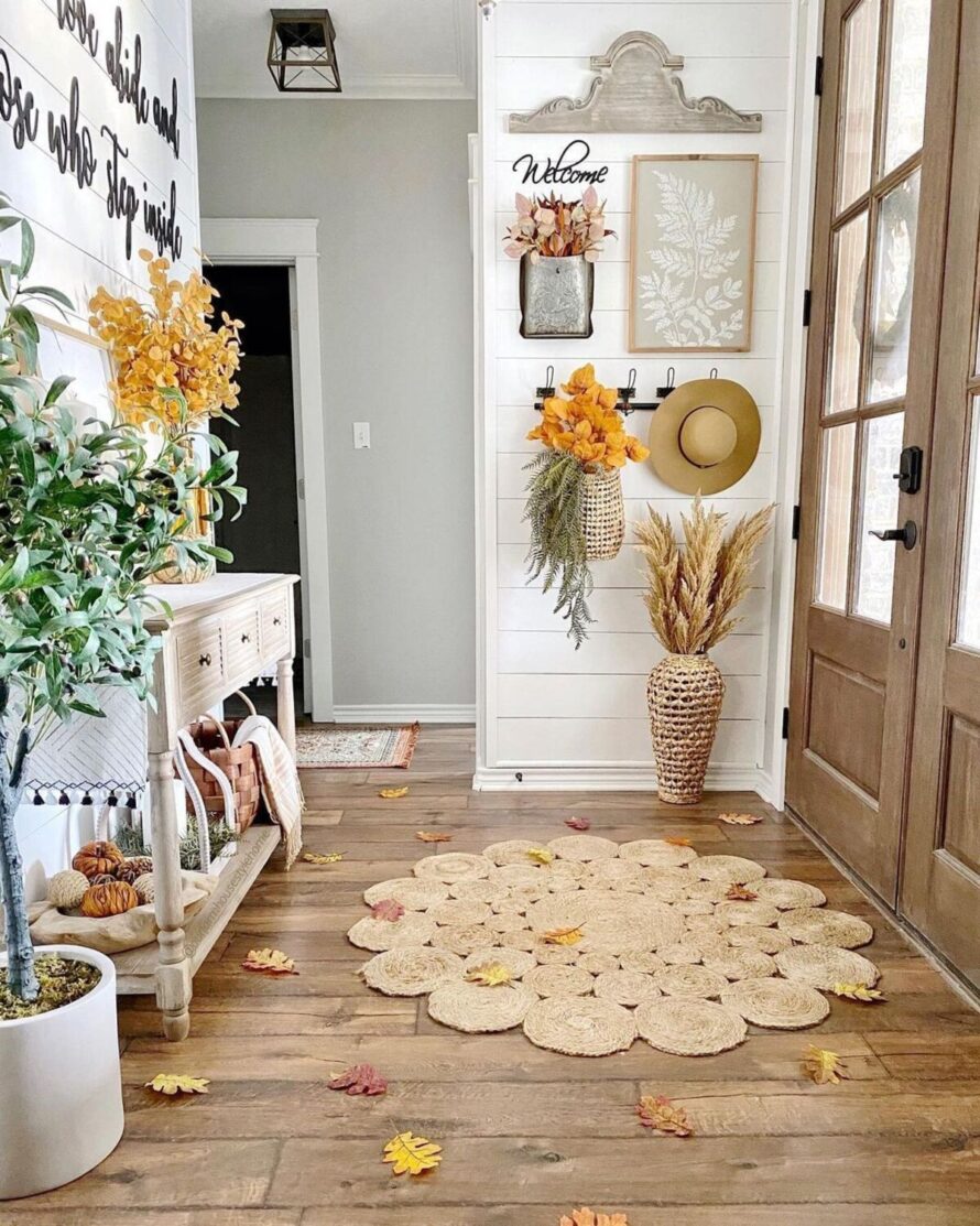 charming farmhouse fall decor ideas 18