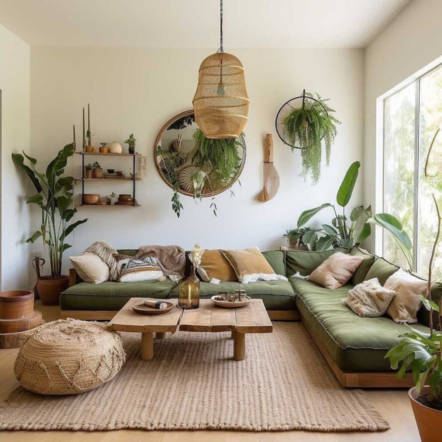 cozy earthy living room ideas 5