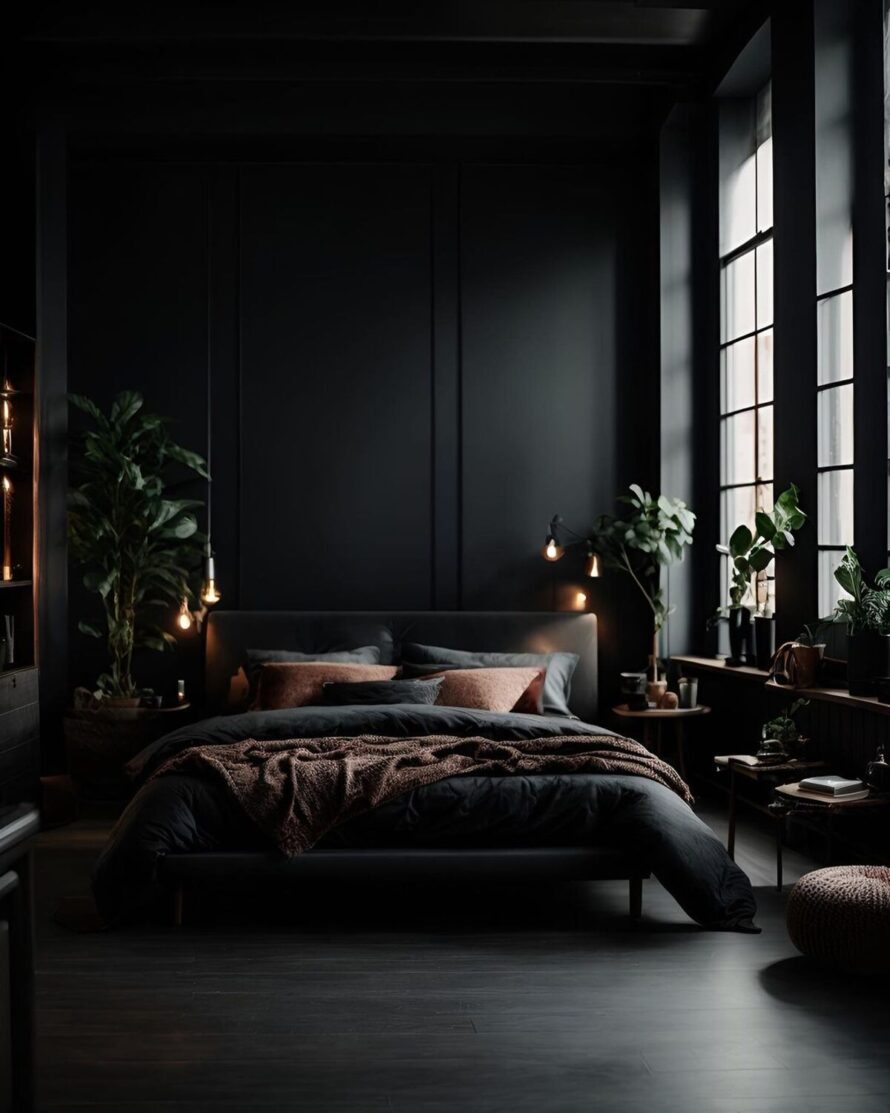 romantic dark and cozy bedroom ideas 8