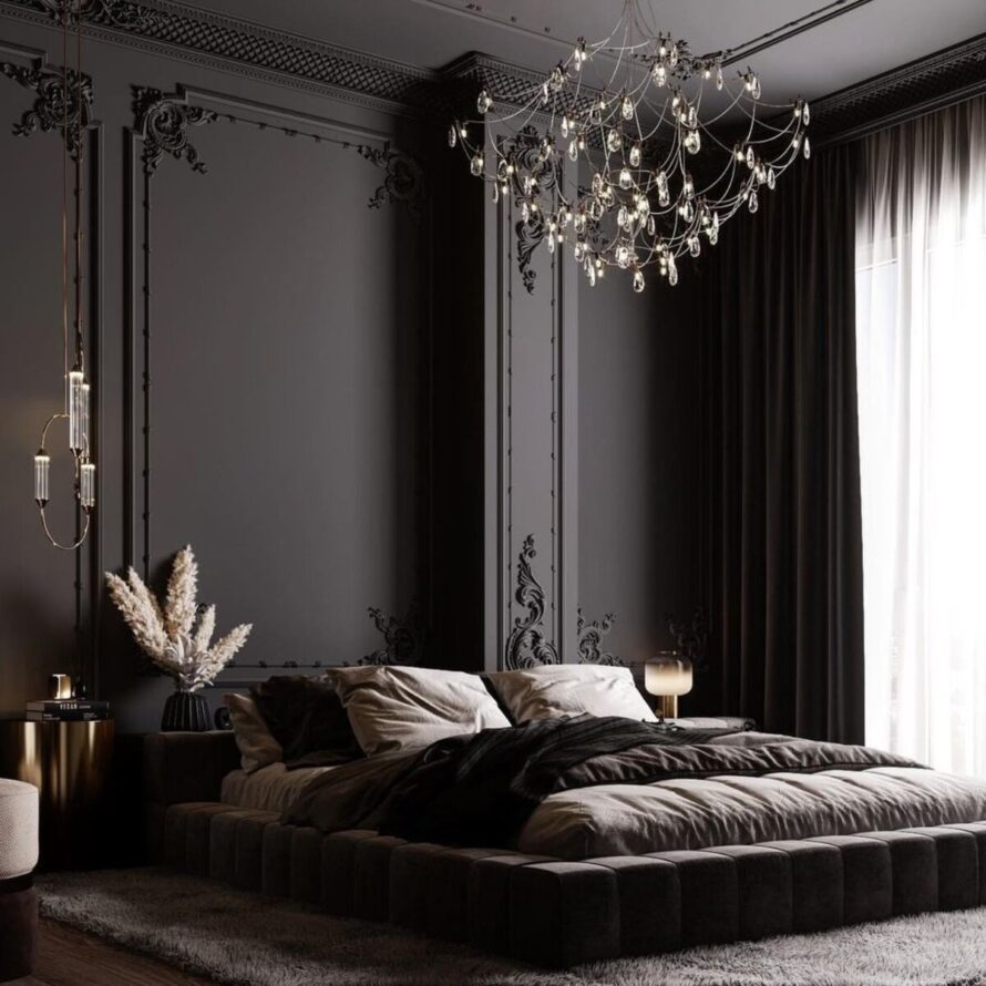 romantic dark and cozy bedroom ideas 9