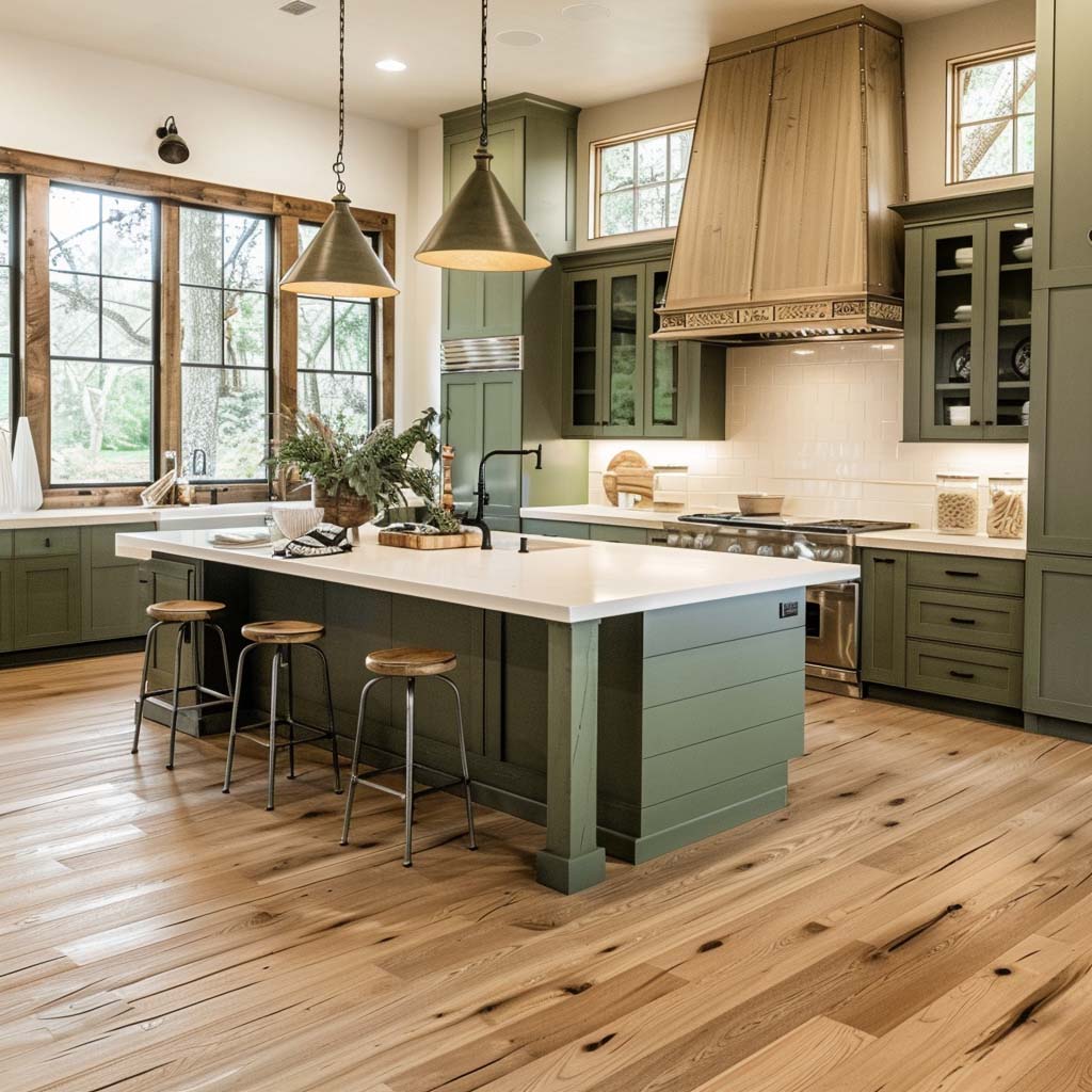 18. Classic and Timeless Sage Green Kitchen