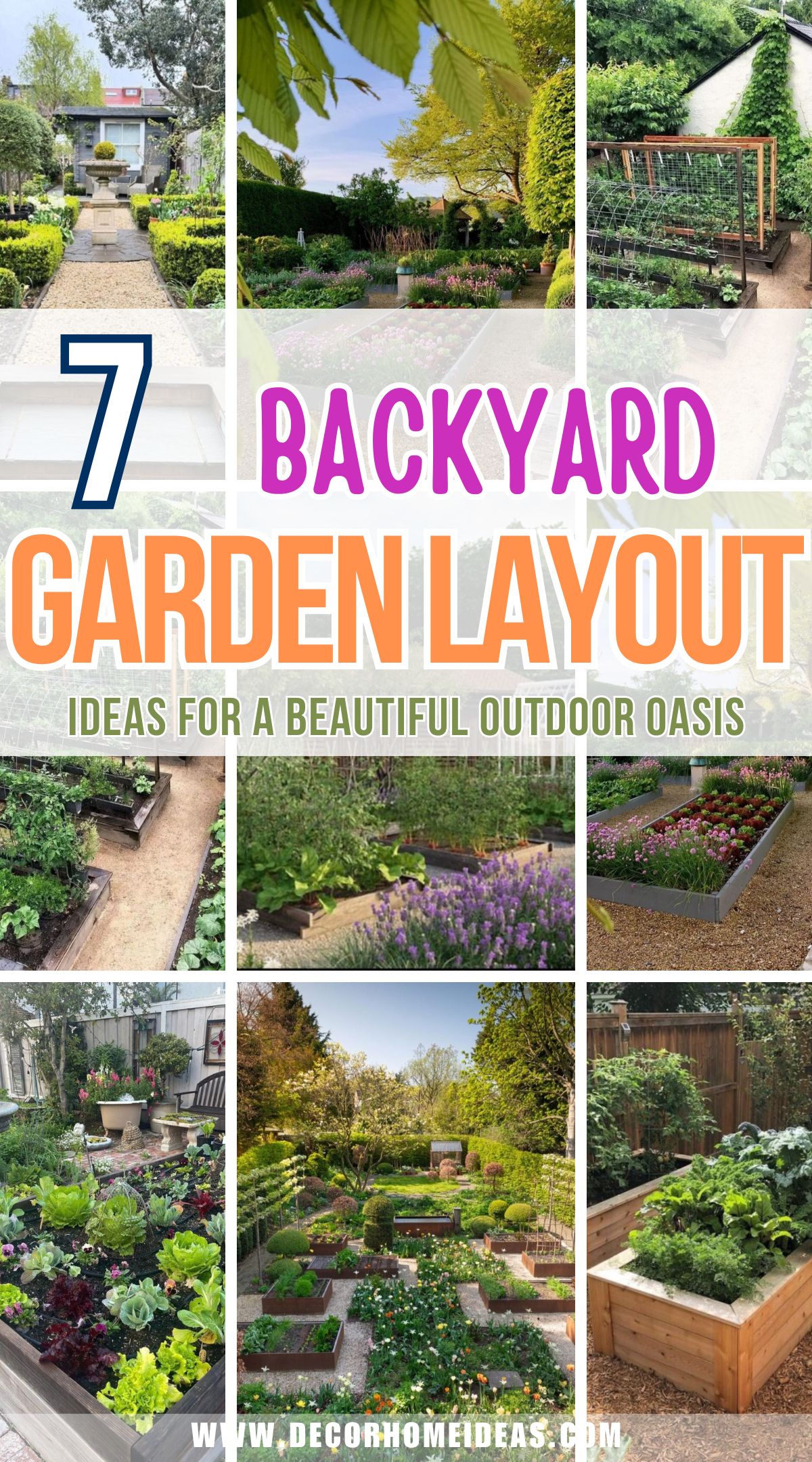 7 best backyard garden layout ideas designs