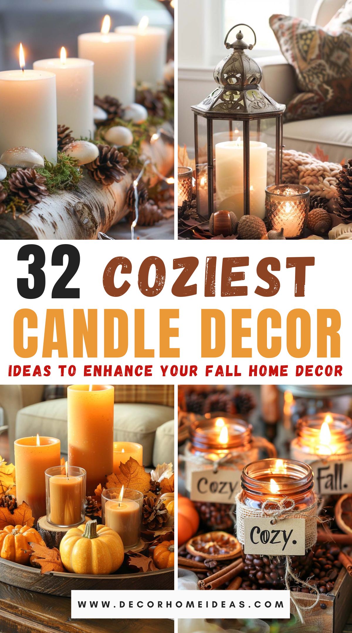 Coziest Candle Decor For Fall Home Decor