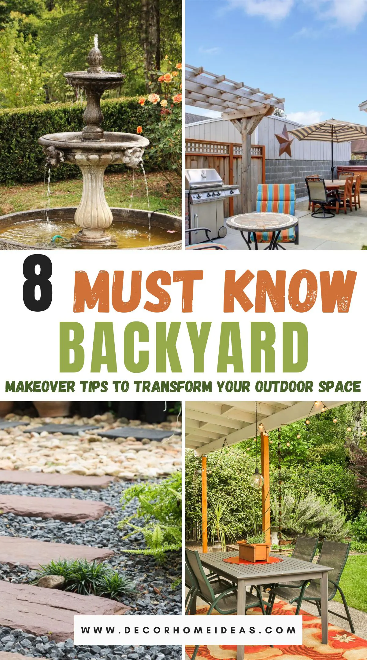 Transform your outdoor space into a personal paradise with our 8 essential backyard makeover tips! Discover creative ideas for landscaping, choosing the right furniture, and adding cozy lighting. Learn how to make your backyard a stunning retreat perfect for relaxation and entertaining guests. Dive into the post for inspiration and detailed steps to elevate your outdoor oasis!