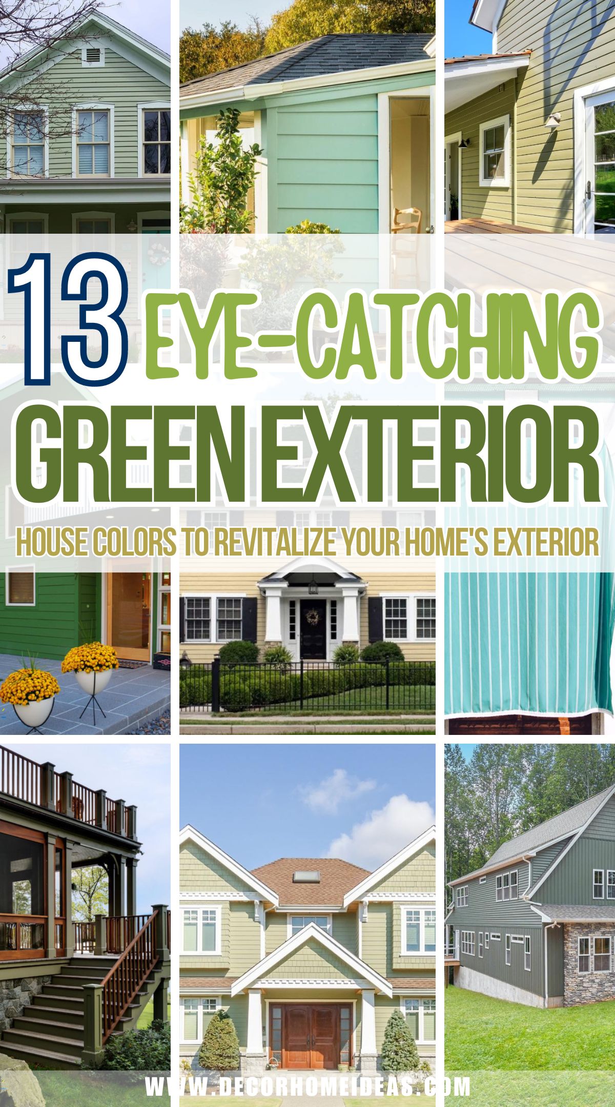best green exterior house color designs