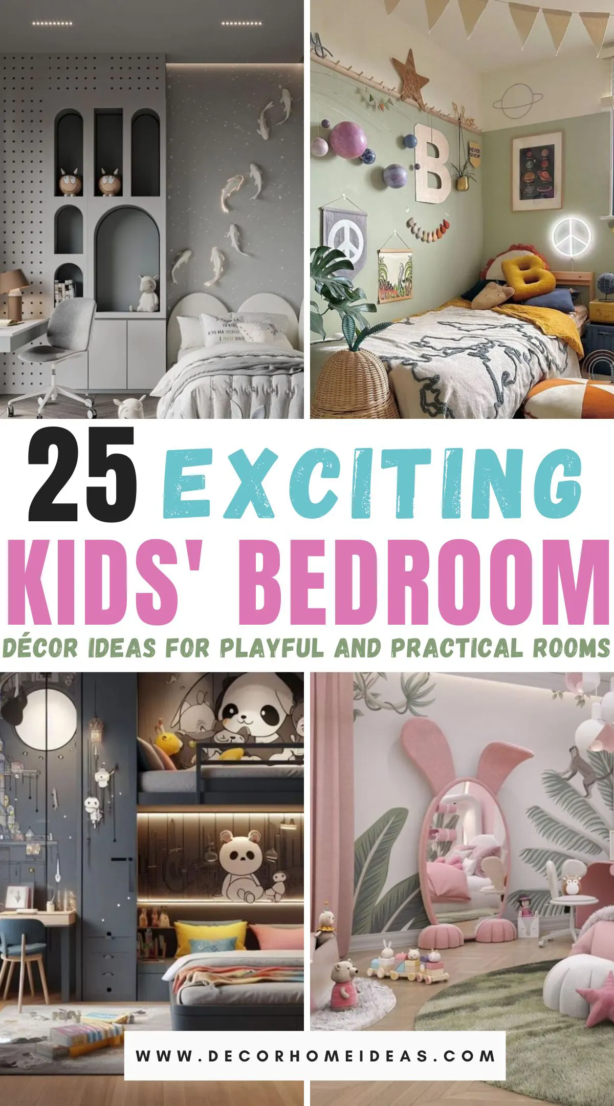 Explore 25 kids’ bedroom ideas featuring fun themes and functional décor. From whimsical fairy tales to adventurous space explorations, discover creative ways to design a space that sparks imagination and provides practical solutions for storage and play. Transform your child's room into a magical and organized haven they'll love.