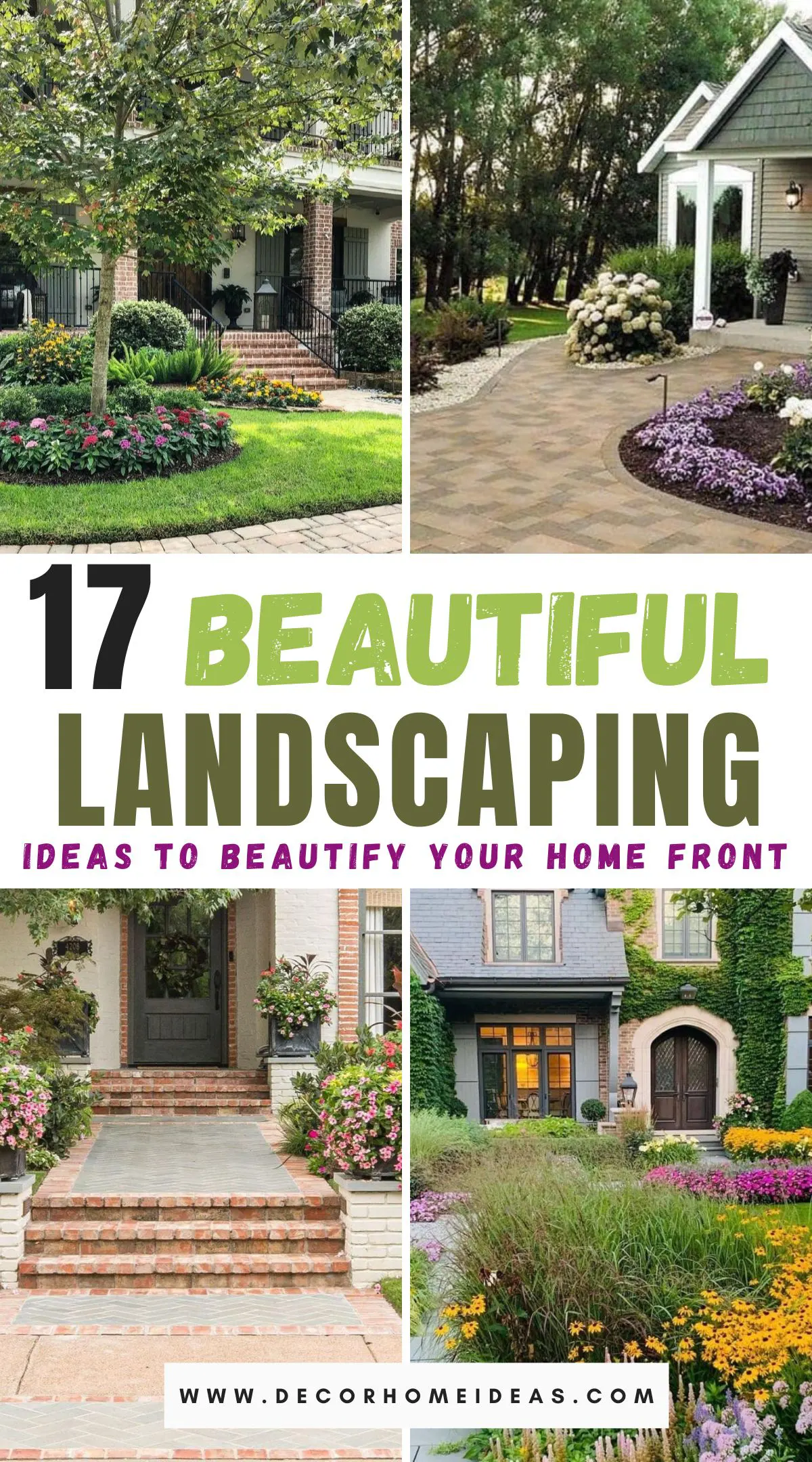 Enhance your home's curb appeal with these 17 stunning landscaping ideas for the front of your home. From lush gardens and stylish walkways to elegant lighting and eye-catching focal points, discover creative ways to transform your front yard. These inspiring designs will help you create a welcoming and beautiful entrance that makes a lasting impression.