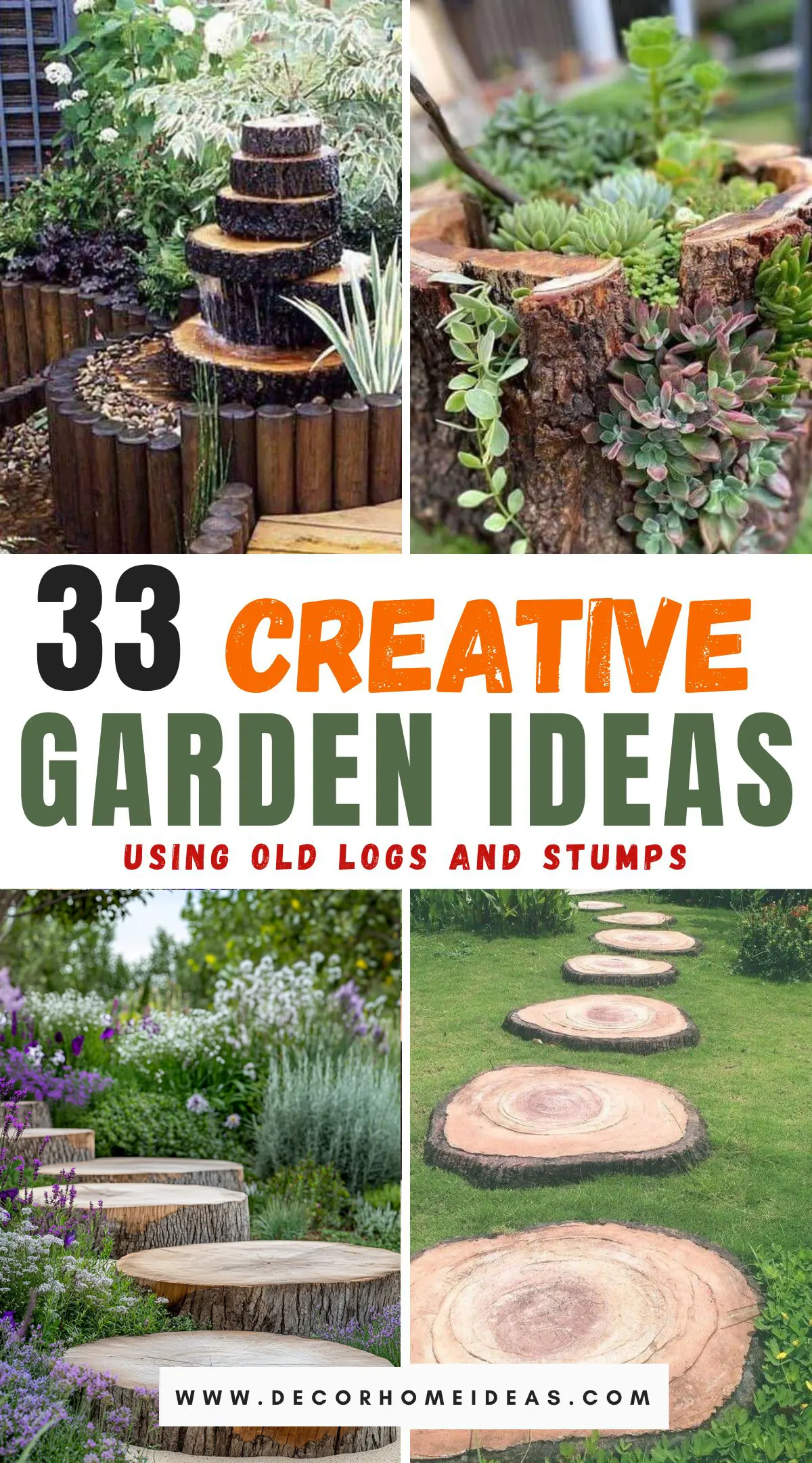 Transform your garden with these 33 easy and creative ideas made from old logs and stumps. This post explores innovative ways to repurpose natural elements into charming garden features. Discover DIY projects, from rustic planters to whimsical fairy houses, and add unique character to your outdoor space while embracing sustainability.