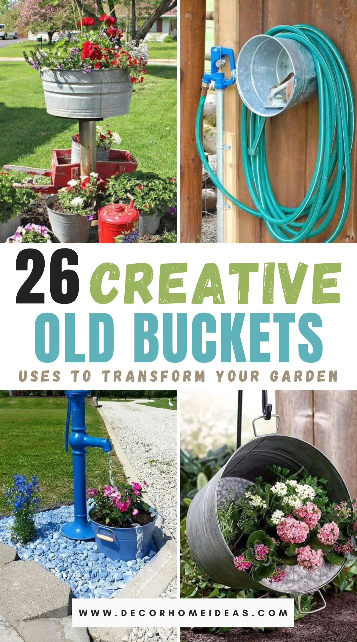 Discover 26 brilliant ways to repurpose old buckets and enhance your outdoor space. From creating charming planters and rustic water features to unique storage solutions and decorative accents, these creative ideas will inspire you to give new life to your old buckets. Dive in to transform your garden with these inventive projects!