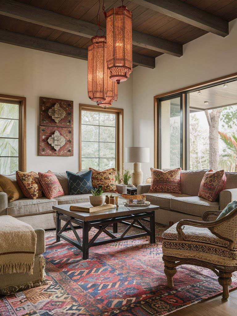 29. Rustic Elegance with Boho Flair