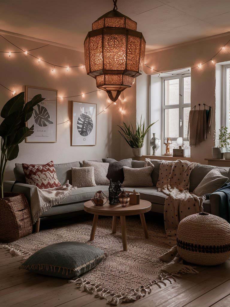 30. Warm and Cozy Boho Haven