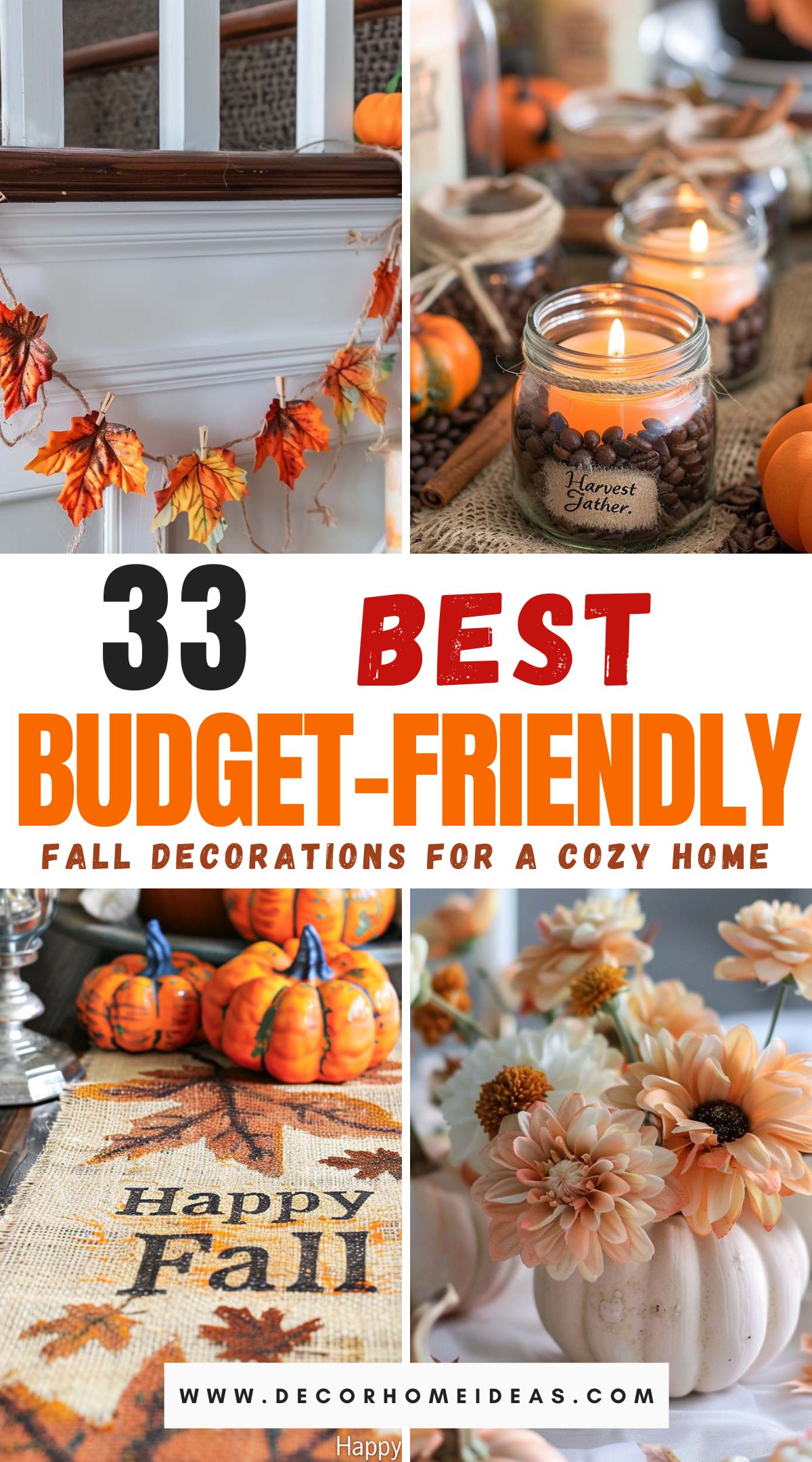 budget friendly fall decoration
