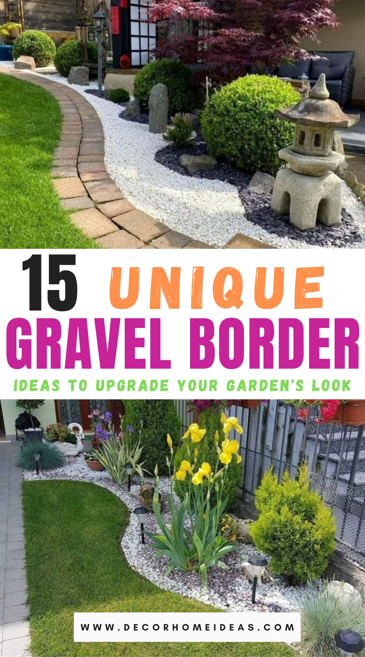 creative gravel border garden ideas