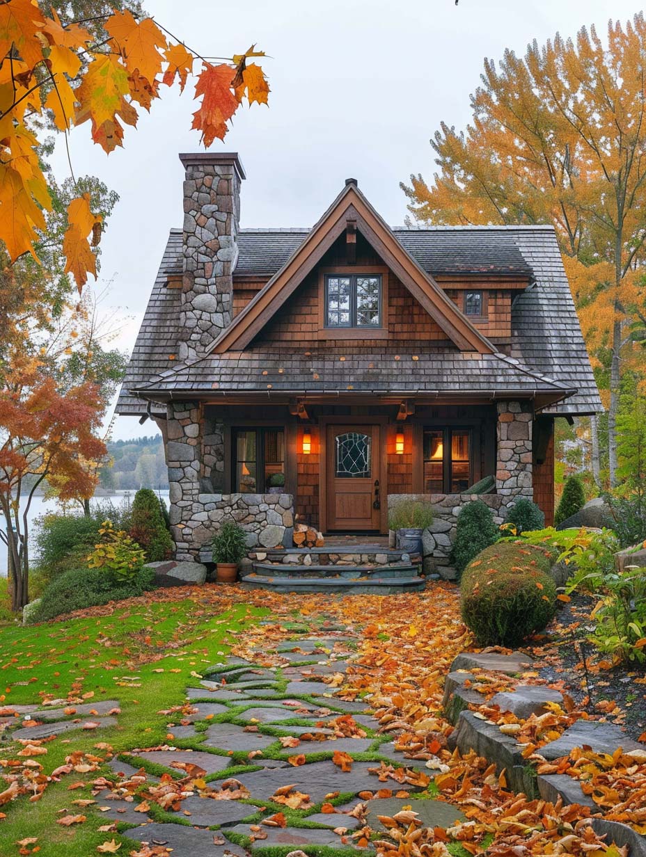 10. Rustic Stone Cottage Surrounded by Nature