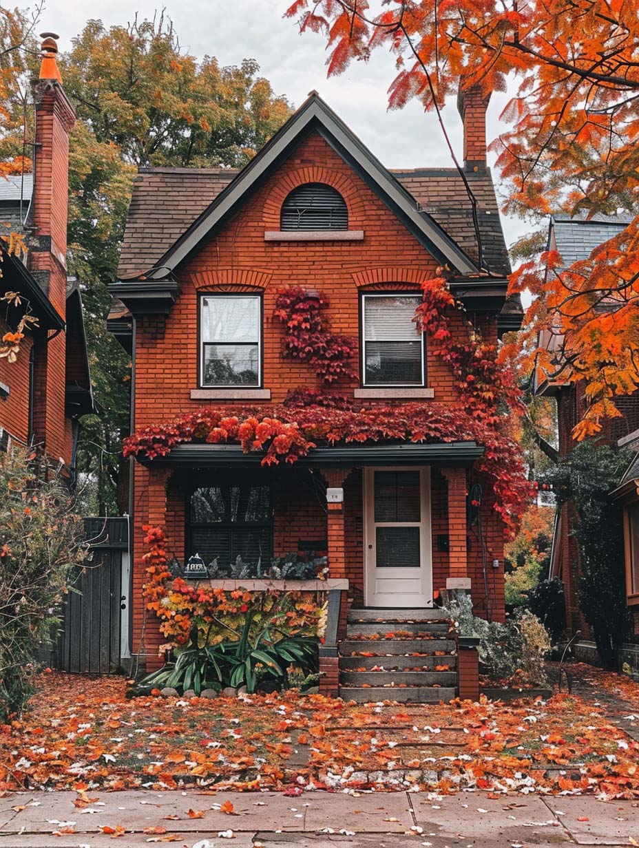 17. Cozy Cottage with Autumn Ivy