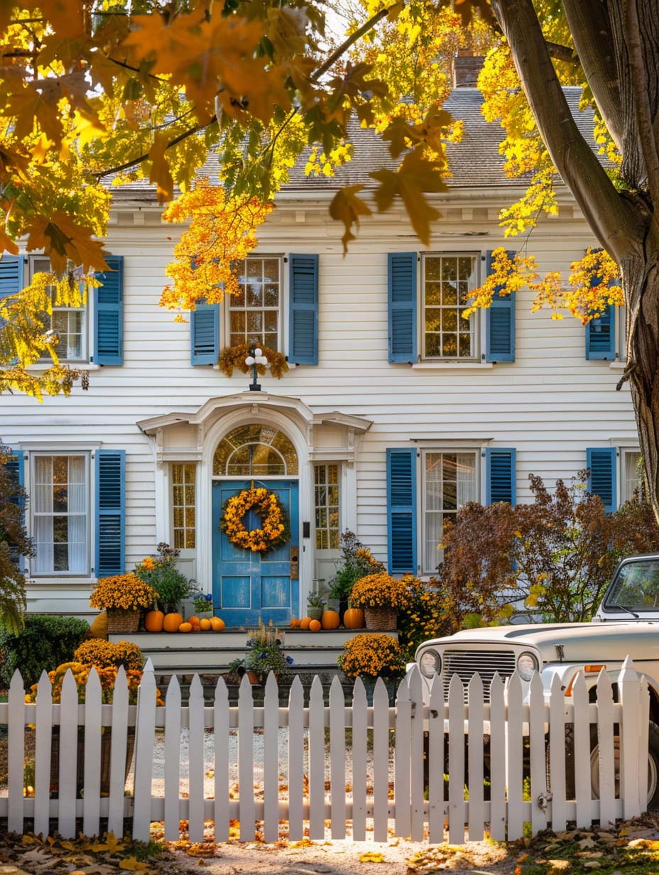 2. Cozy Cottage with Autumn Decor