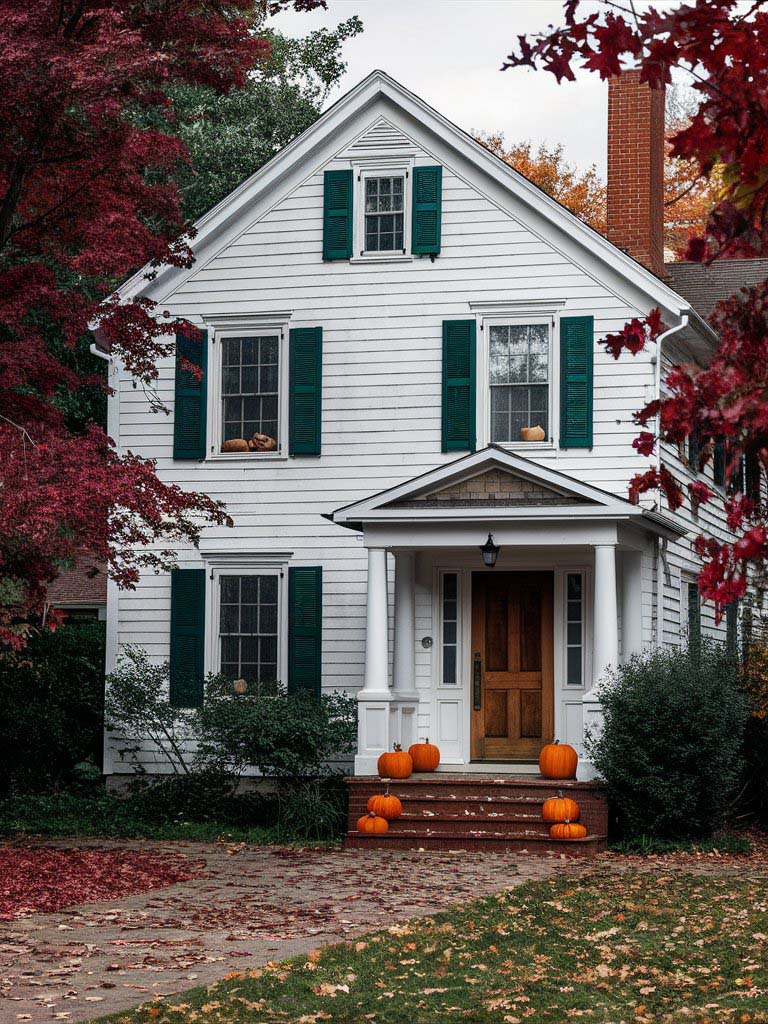 7. Traditional Home with Classic Fall Touches