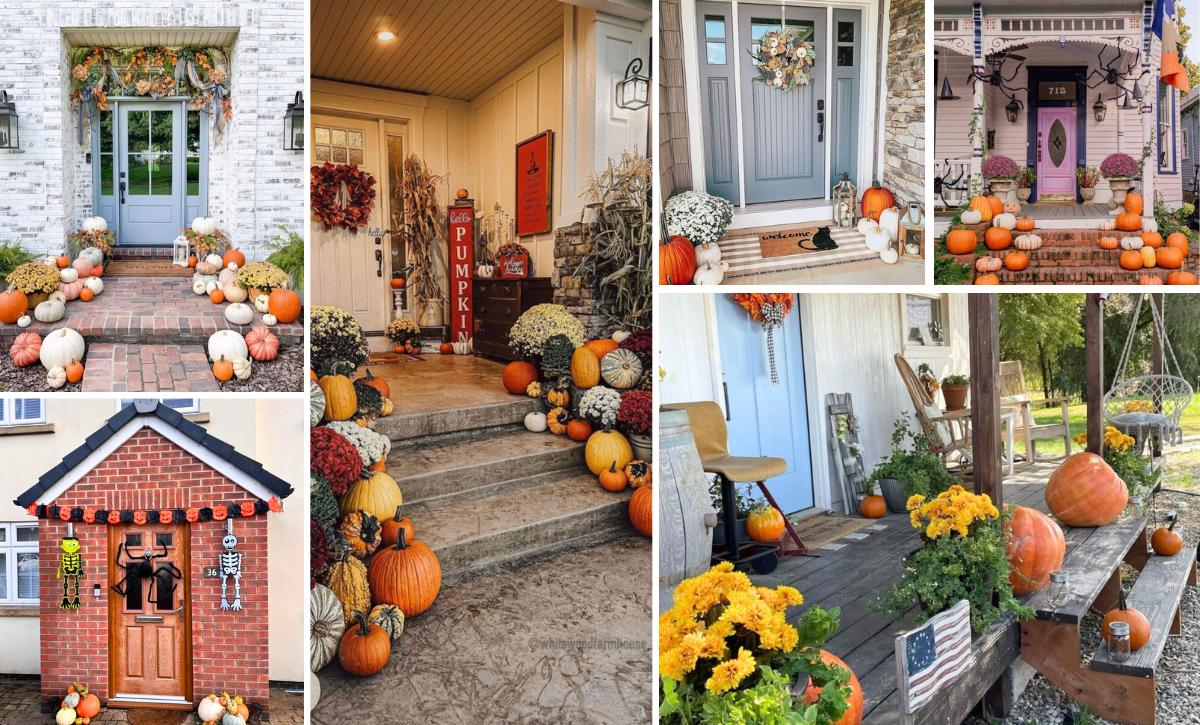 fall house exterior decorating ideas