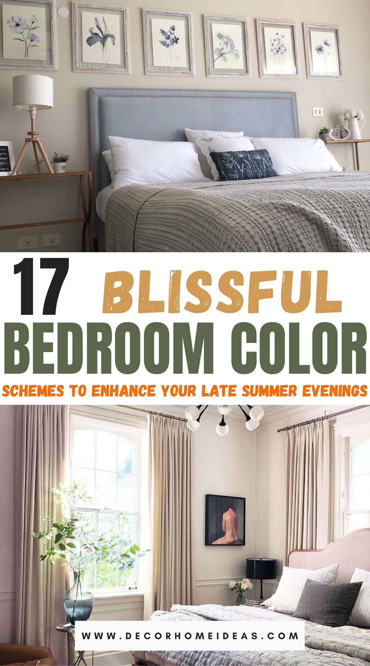 late summer bedroom color schemes ideas