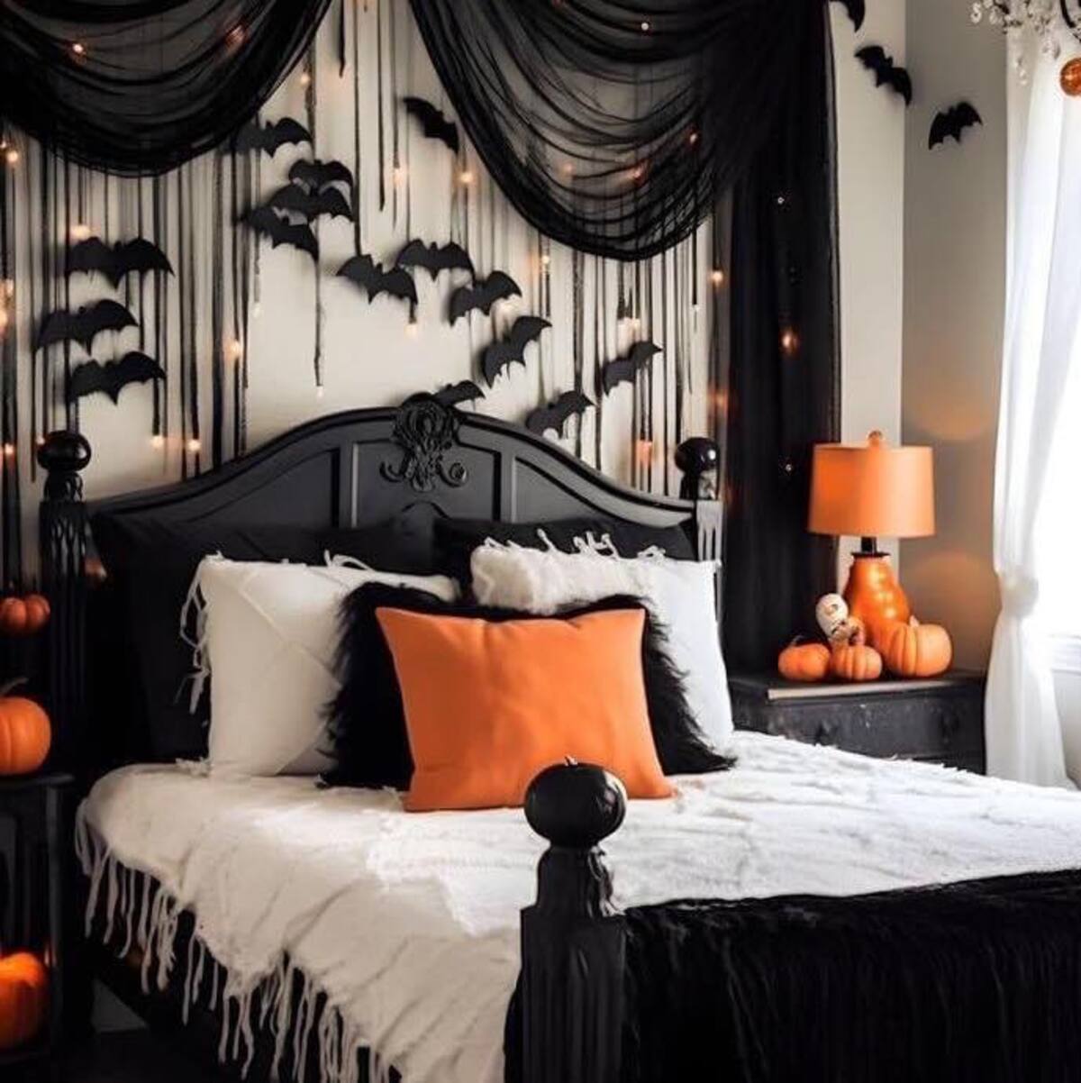 spooky halloween bedroom decor ideas 10