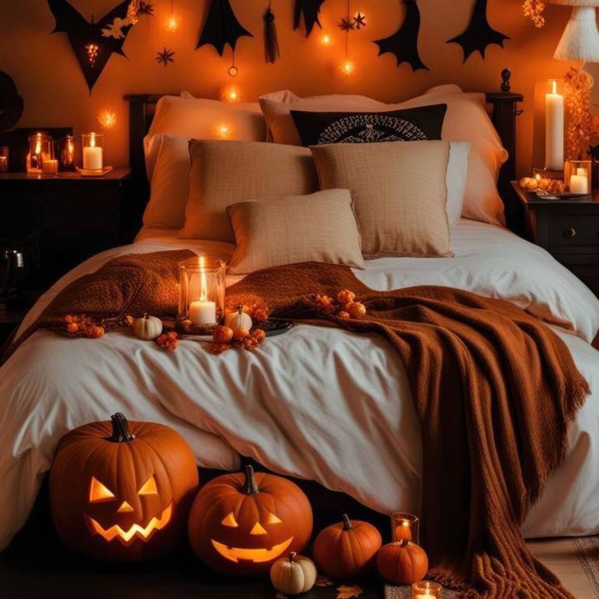 spooky halloween bedroom decor ideas 2