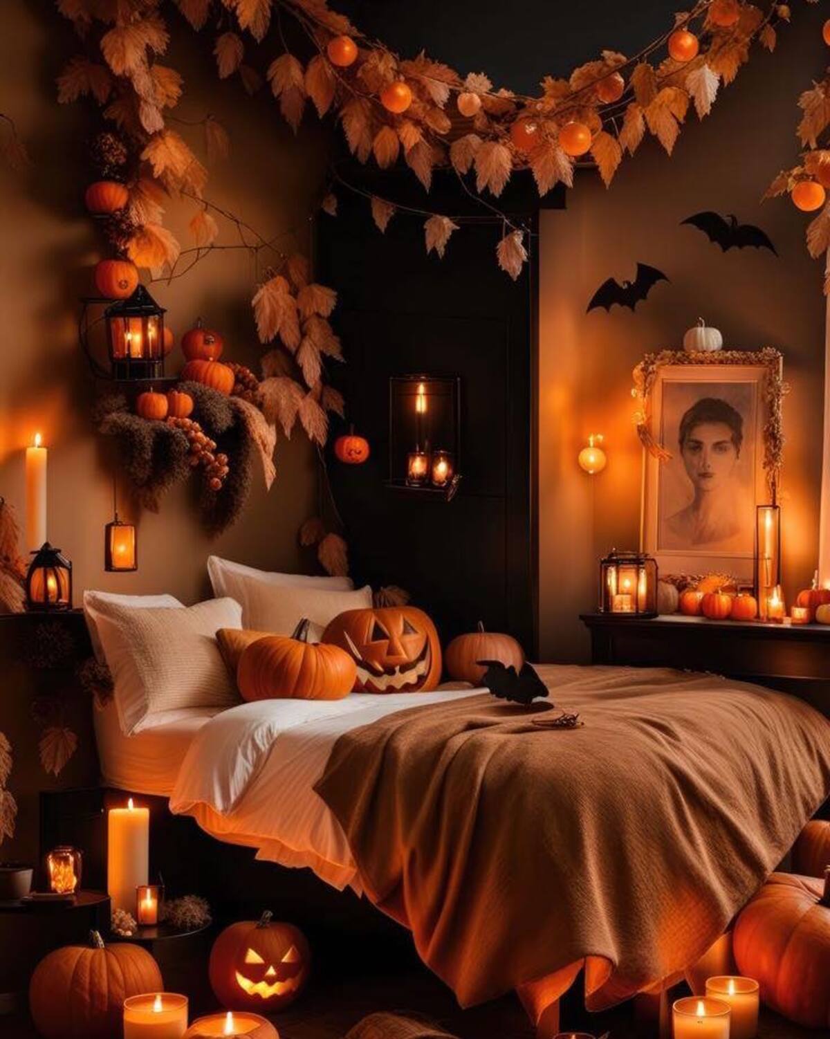 spooky halloween bedroom decor ideas 6