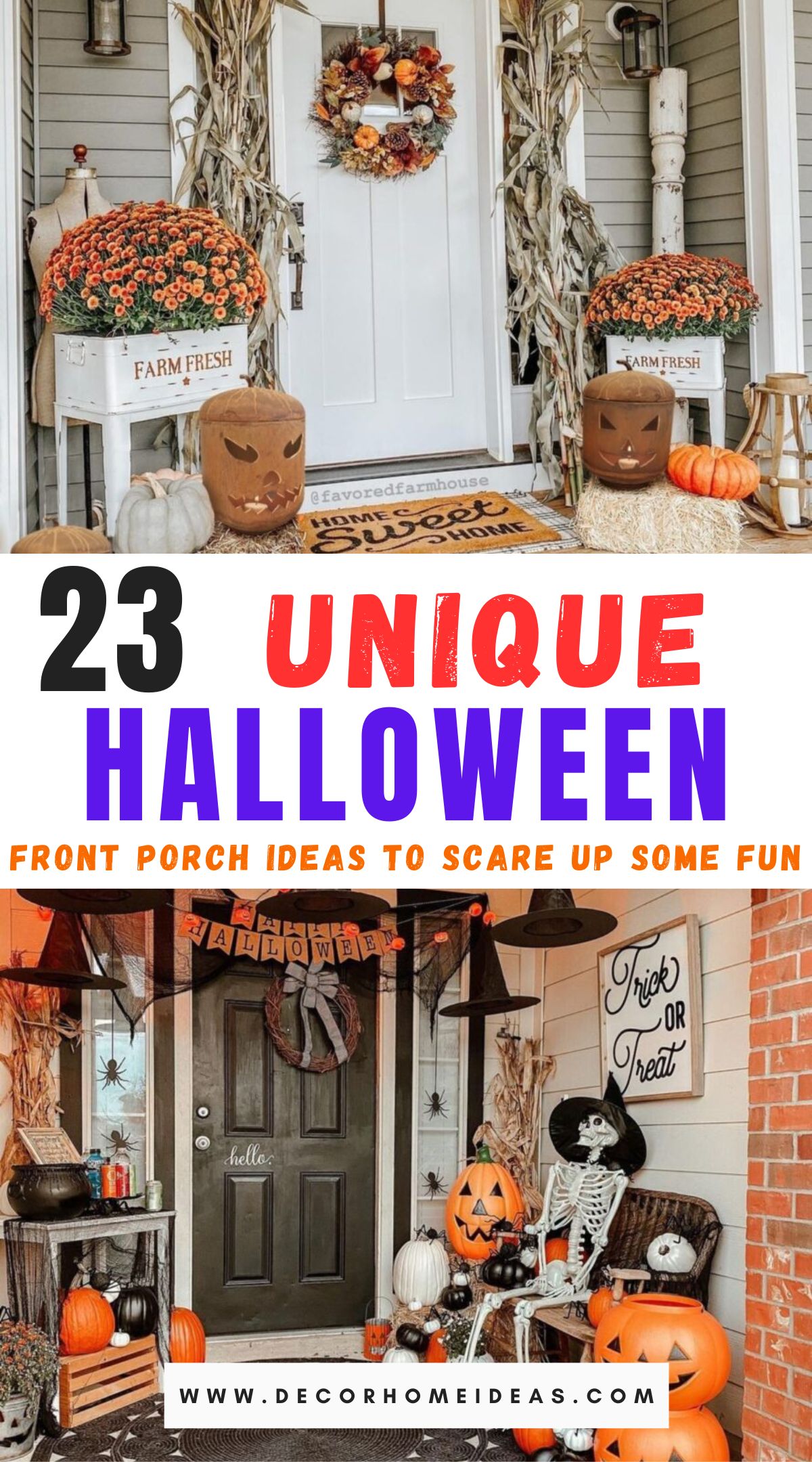 top halloween front porch ideas