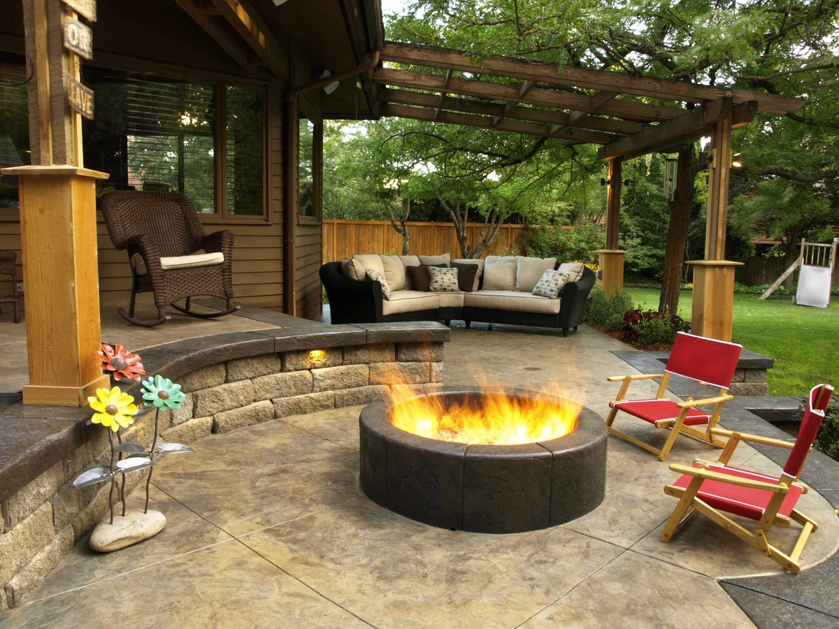 trendy outdoor fireplace and fire pit designs 12