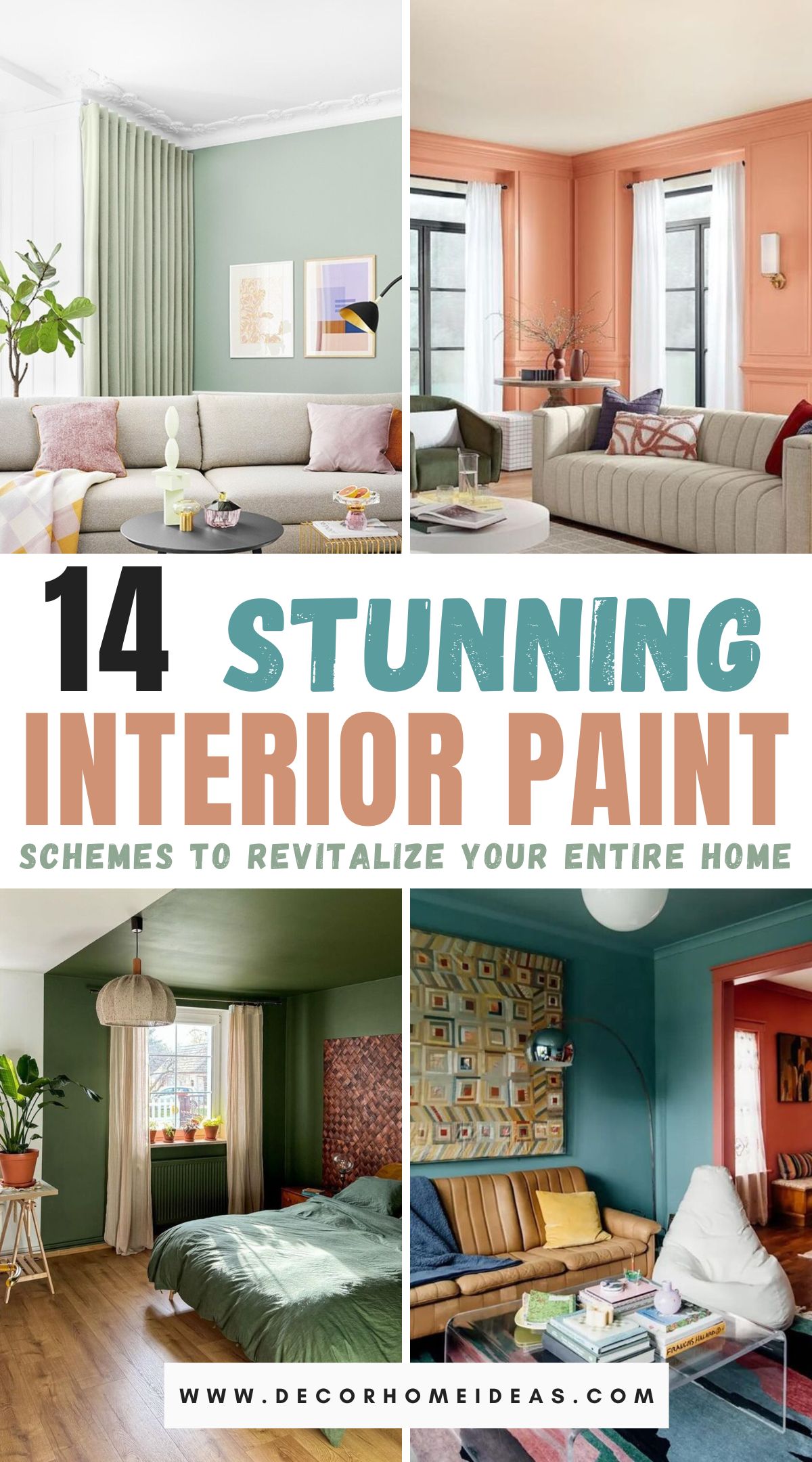 Revitalize your home with these 14 stunning interior paint schemes that will breathe new life into every room. From bold, vibrant hues to soft, calming tones, these paint ideas will help you create the perfect atmosphere for any space. Discover color combinations and design tips to transform your interiors into stylish, inviting areas you'll love!