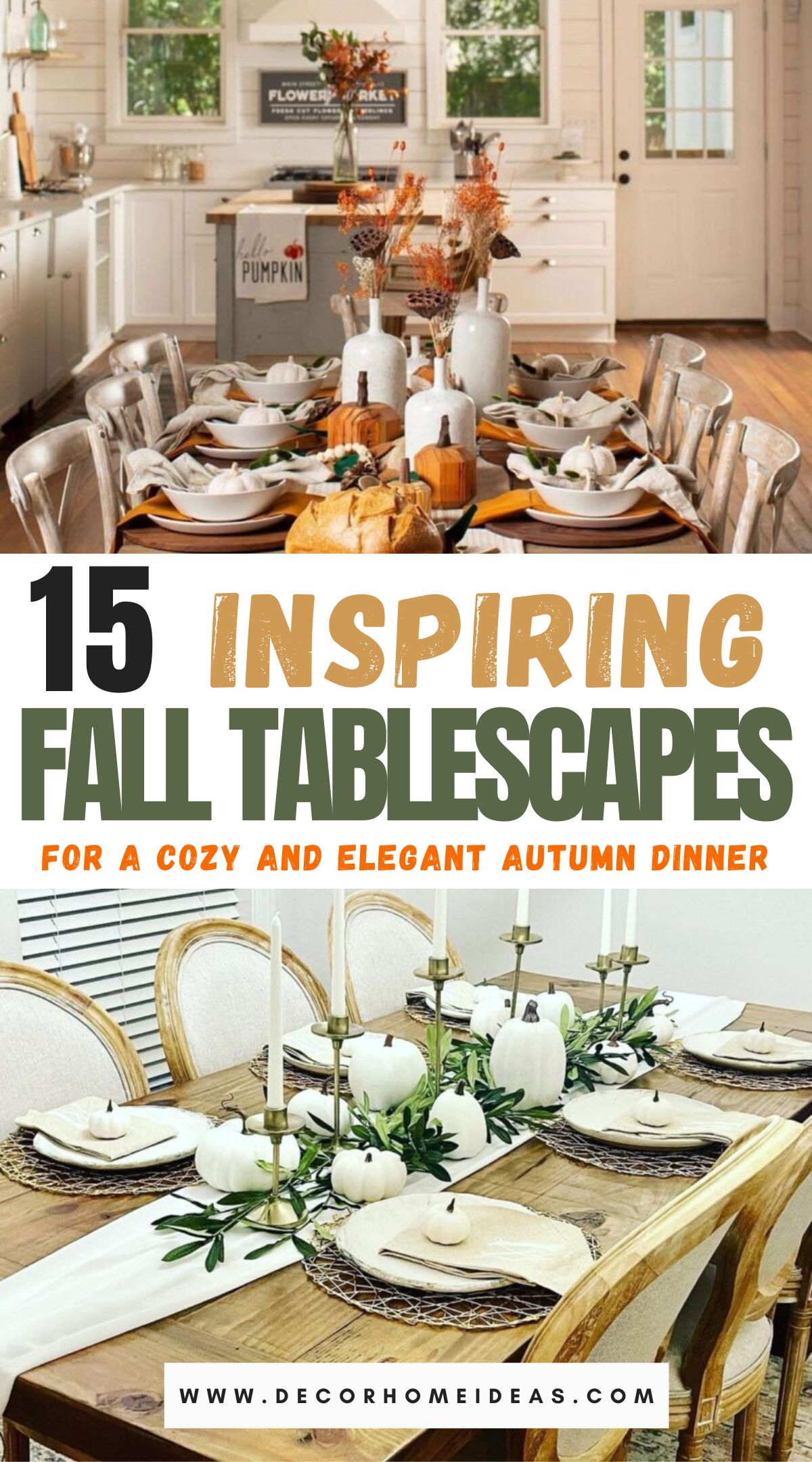 creative fall tablescapes