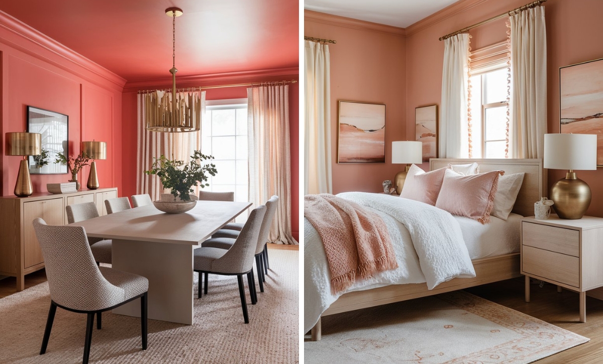 12 Energetic Coral Paint Colors That Make a Splash