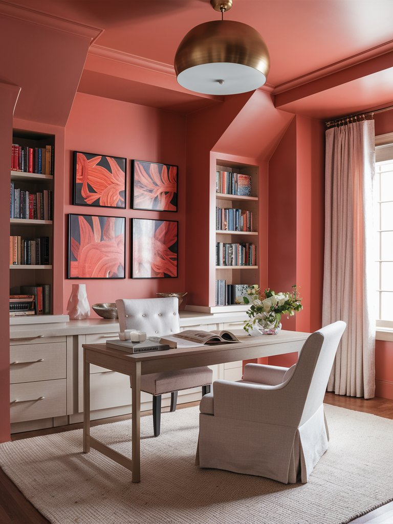 12 Energetic Coral Paint Colors That Make a Splash