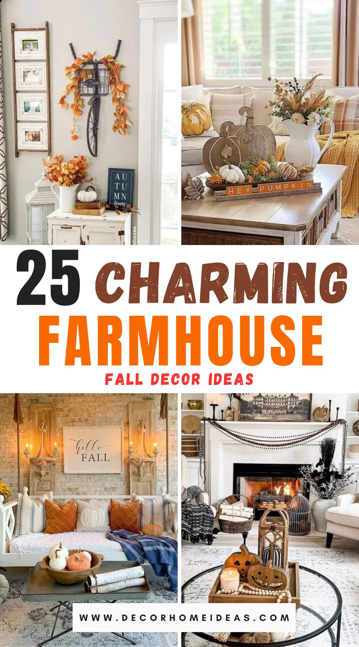 Transform your home into a cozy haven with these 25 charming farmhouse fall decor ideas. From rustic wreaths and plaid blankets to vintage accents and warm color palettes, discover how to infuse autumn warmth into every corner. Explore creative ways to embrace the season's charm!