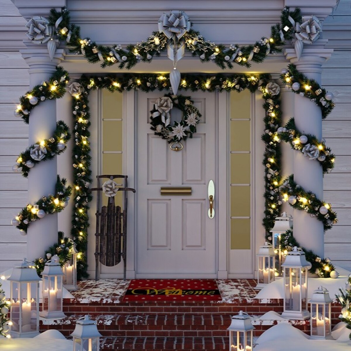 dazzling outdoor christmas decor ideas 10