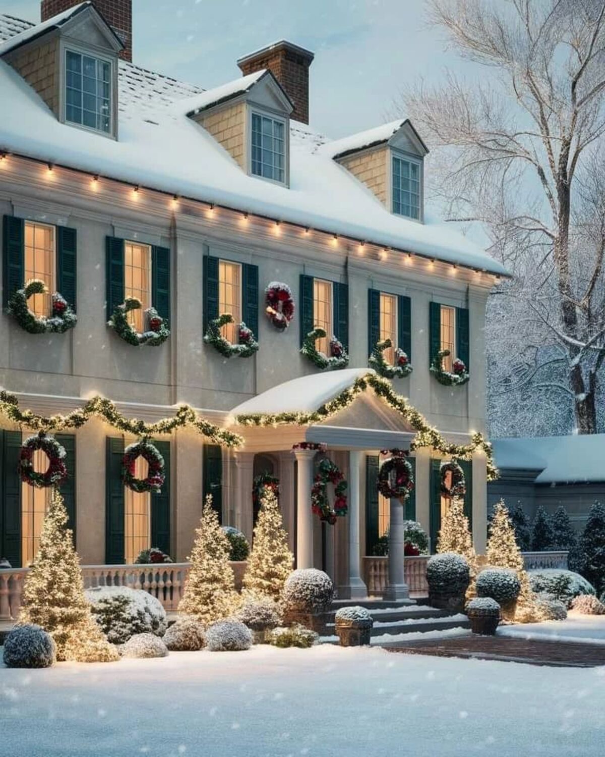 dazzling outdoor christmas decor ideas 7