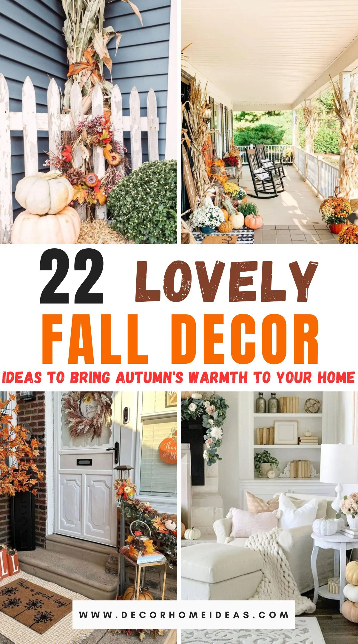 Embrace the beauty of autumn with 22 enchanting fall decor ideas that fill your home with warmth and vibrant seasonal colors. From rustic centerpieces to cozy textures, explore creative ways to infuse each room with the rich hues and charm of fall. Ready to transform your space for the season?